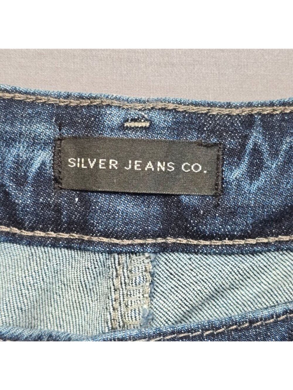 Silver Jeans Co Womens W28 L31 Elyse Slim Bootcut Dark Wash Denim Stretch Jeans - Picture 3 of 7